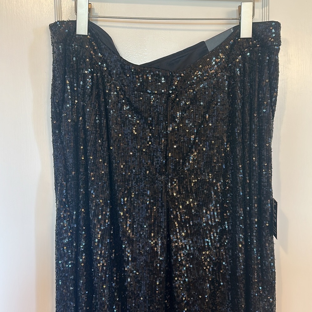 Express NWT High Rise Crop Sequin Pants - XL - Picture 4 of 9